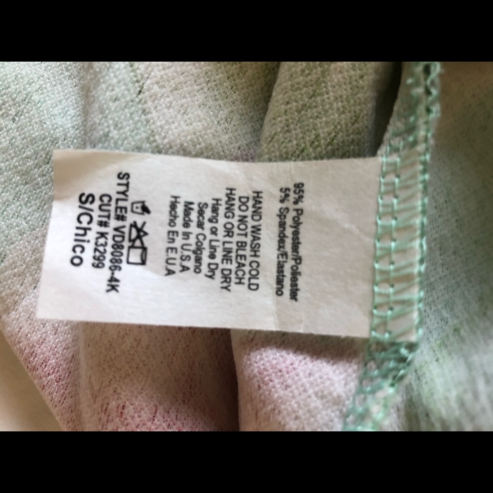 New Pink Blush Mint Green Fitted Maternity Dress - Picture 3 of 6